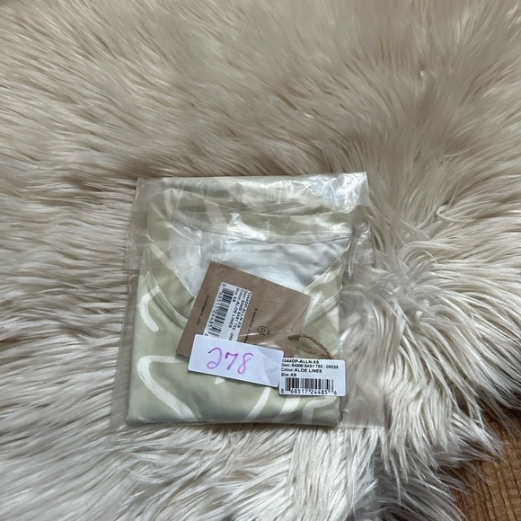 STONE FOX Bambi Baby Tee Dress In Aloe Lines - Picture 7 of 8